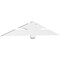 Ekena Millwork Redmond Architectural Grade PVC Gable Bracket, 84"W x 14"H x 2"D x 6"F, 4/12 Pitch GBP084X14X0206RED00 - alternate 1